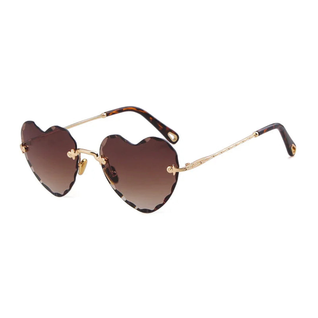 Élan women’s shades in Tortoise frame with Brown Gradient lenses, right 3/4 angle on white background — metal frame, polycarbonate lenses, 100% UV protection